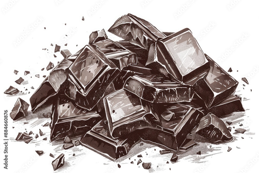 Poster a pile of ice cubes stacked on top of each other, often used in decorative or conceptual photography