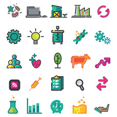 Biotech components art set design