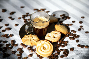 Special gourmet Brazilian coffee type Mogiana roasted in beans.