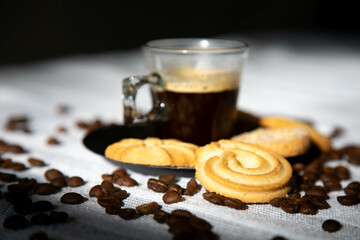Special gourmet Brazilian coffee type Mogiana roasted in beans.