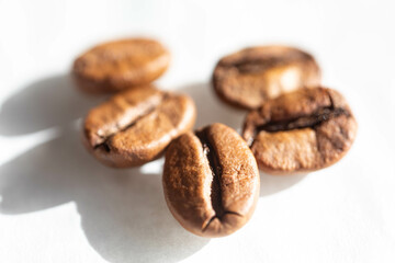 Special gourmet Brazilian coffee type Mogiana roasted in beans.