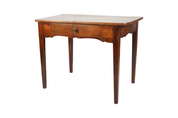 old wooden table isolated