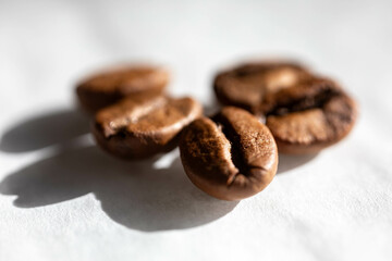Special gourmet Brazilian coffee type Mogiana roasted in beans.
