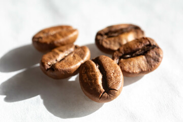 Special gourmet Brazilian coffee type Mogiana roasted in beans.