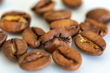 Special gourmet Brazilian coffee type Mogiana roasted in beans.