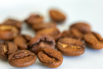 Special gourmet Brazilian coffee type Mogiana roasted in beans.