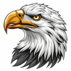 Fototapeta premium American bald eagle illustration 