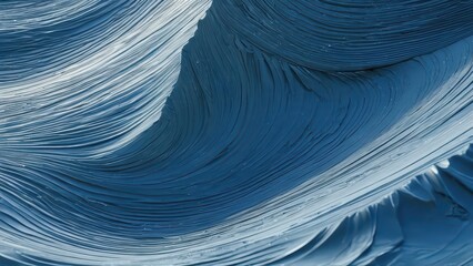 Abstract Blue Waves Pattern.