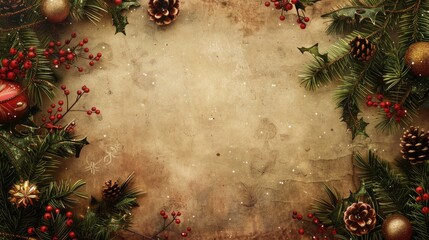 Antique Christmas photo background