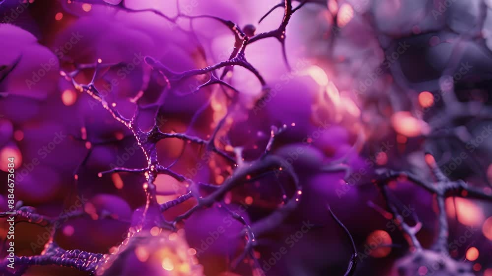 Aufkleber dense fibrous strands connecting individual chondrocytes in a complex network.