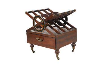 antique wooden chair isolated