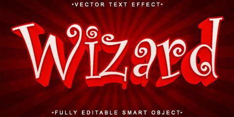 Magical Wizard Vector Fully Editable Smart Object Text Effect