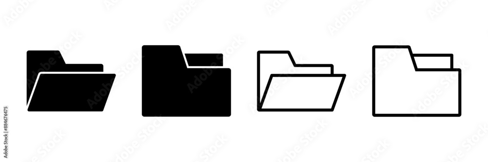Poster folder icon vector isolated on white background. folder and documents icon. icon archive