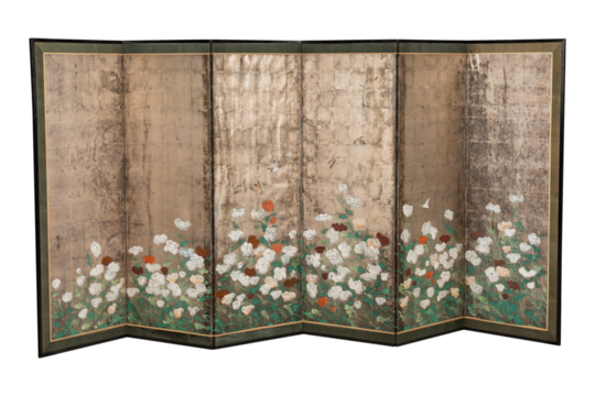 Traditional korea ornament wooden decorative wall. Room divider antique decoration. Empty. Home. Retro. Vintage. Decor. Old. Texture. Door. Floor. Japan.