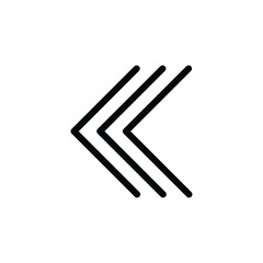 left Arrow, free Arrow icons. The Arrow icon is set isolated on a black background. vectors eps.