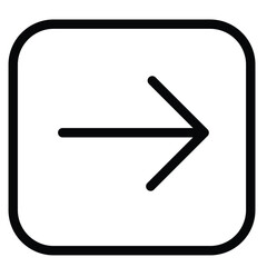 Log Out free icon. Right Arrow icon. Simple and pixel perfect stroke vector illustration. Linear symbol and editable stroke. Black flat thin icon on modern outline style. Arrow next circle icon line i