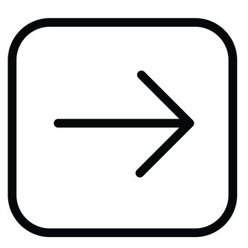 recommend clip art: Log Out free icon. Right Arrow icon. Simple and pixel perfect stroke vector illustration. Linear symbol and editable stroke. Black flat thin icon on modern outline style. Arrow next circle icon line i