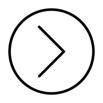 recommend clip art: Next Right Arrow stroke.Right Arrow icon. Simple and pixel-perfect stroke vector illustration. Linear symbol and editable stroke. Black flat thin icon on modern outline style. Arrow next circle icon l