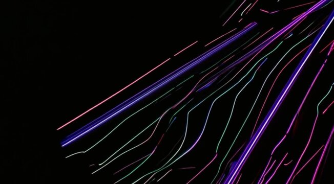 Digital art showing the digital divide with contrasting abstract representations