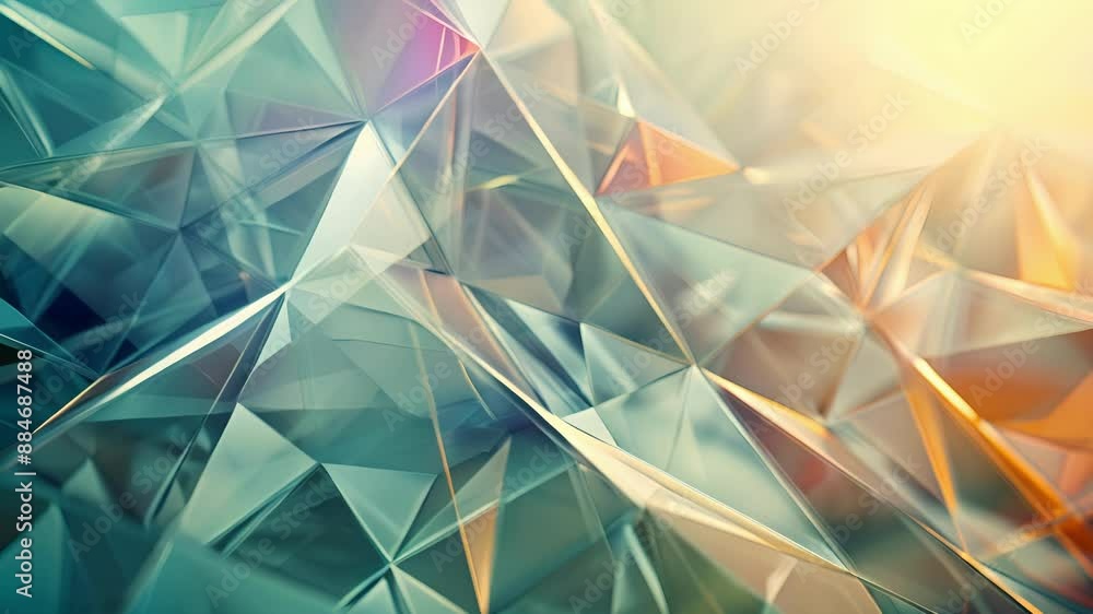 Aufkleber a mesmerizing mix of triangles and diamonds evoke a sense of mystery and depth in this abstract repr