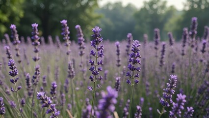 Fototapeta premium Lavender Field in Bloom.