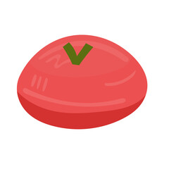Gambar kue ku vector illustration, kue thok cake icon, kue kura kura clip art image. jajanan tradisional kue basah, indonesian traditional sweet cake dessert, local snack food indonesia © logomimi