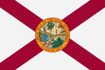 Florida State Flag background illustration