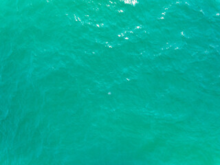 Aerial view beautiful sea surface in Phuket island Thailand