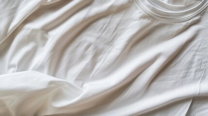 Fototapeta premium Close up of white t shirt with empty space