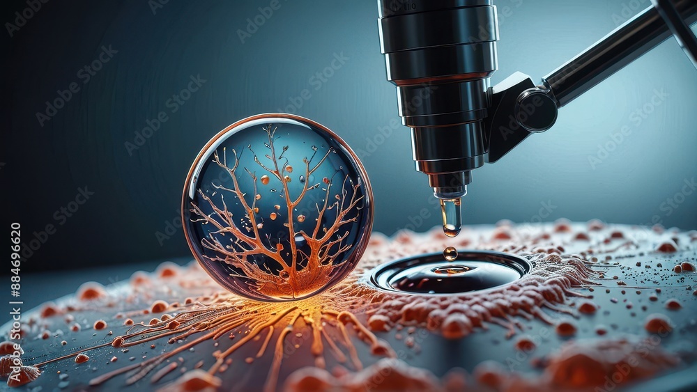 Poster tree in a drop.