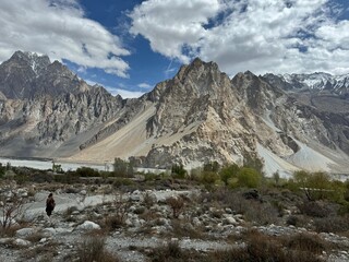 Mountain in Northern of Pakistan/ Skardu, Pakistan/ landscape in the morning/ Passu/ Passu Cone