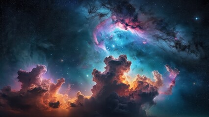 Obraz premium Nebula Clouds in the Cosmos.