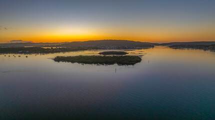 Sunrise at the waterfront