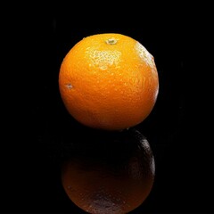 Mystic photo of Minneola Tangelo, isolated on black background
