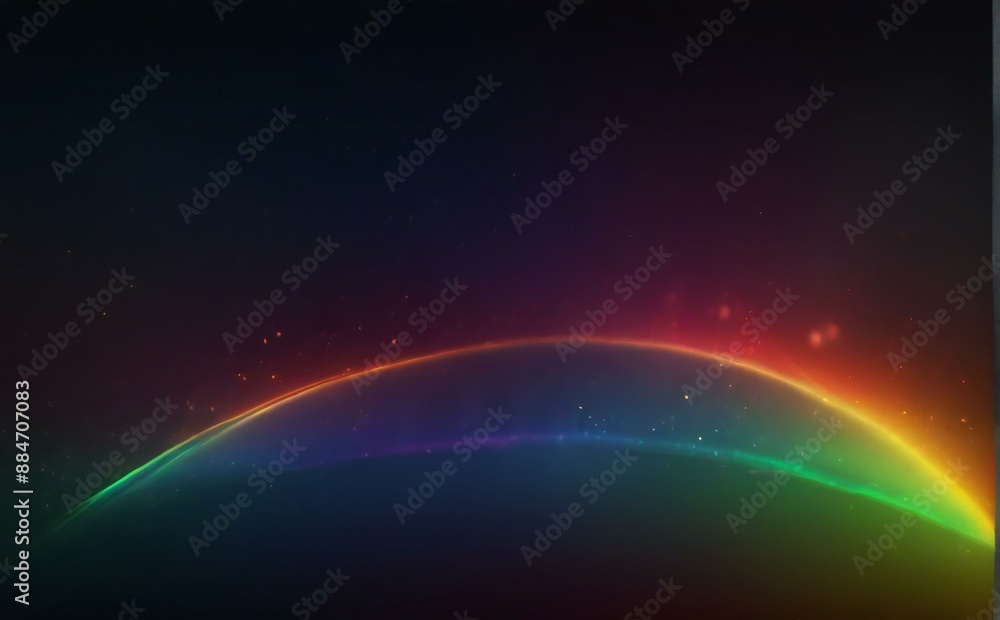 Wall mural earth and rainbow