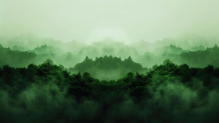 Fototapeta premium green area natural reserve wildlife sanctuary lush ecosystem realistic double exposure illustration
