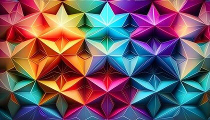 Abstract Colorful Geometric Pattern