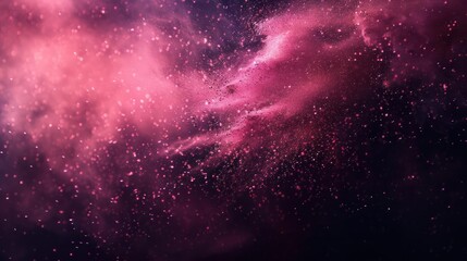 purple and black background with a pink cloud and a black background