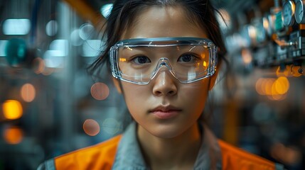 Chinese engineer working on EV car battery cells module in a electric vehicle factory
