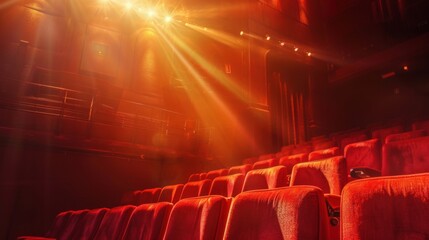 Fototapeta premium Empty Seats in a Cinema