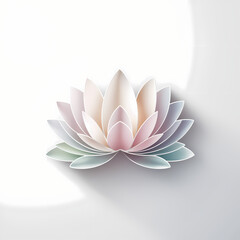 Fototapeta premium water lily isolated isolated on white background 
