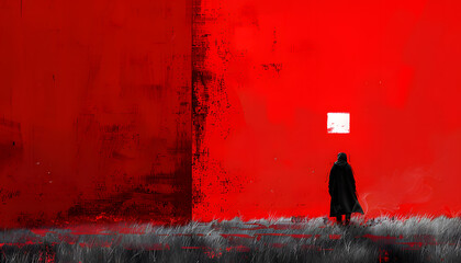 Red minimalist wallpaper