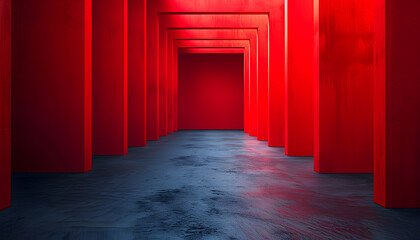 Fototapeta premium Red minimalist wallpaper