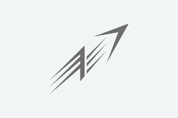 Illustration vector graphic of arrow move modern digital. Good for logo