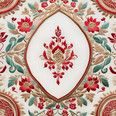 red and white background