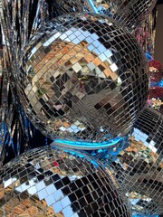 abstract disco background without people pattern close up