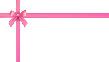 pink bow vector design material