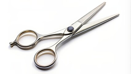 Scissors for haircuts isolated on white background, hair salon, barber, hairstylist, cutting tool, shears