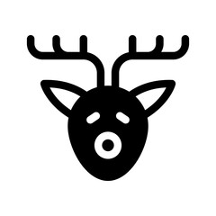 Deer Icon Vector Symbol Design Illustration