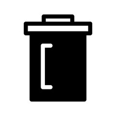 Rubbish Bin Icon Vector Symbol Design Illustration